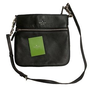 Kate Spade New York Women's Jackson Street Melisse Handbag Blk Leather Crossbody